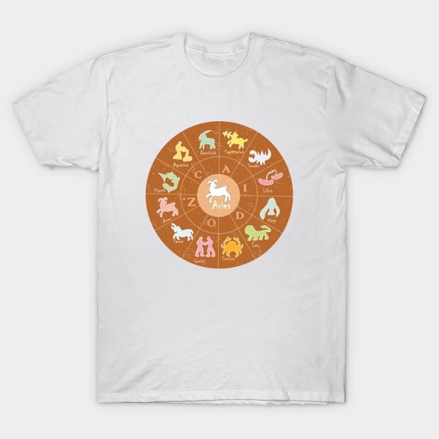 Aries, 2, Zodiac, Astrology, Horoscope, Stars, Sun-and-moon. Birthday, Valentines-day, Holidays, T-Shirt by PrintedDreams